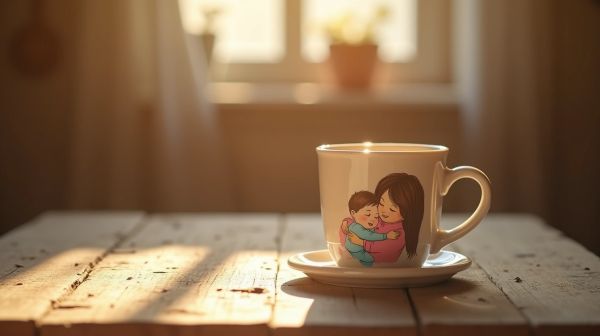Un mug original pour maman qui fait ressortir l'amour